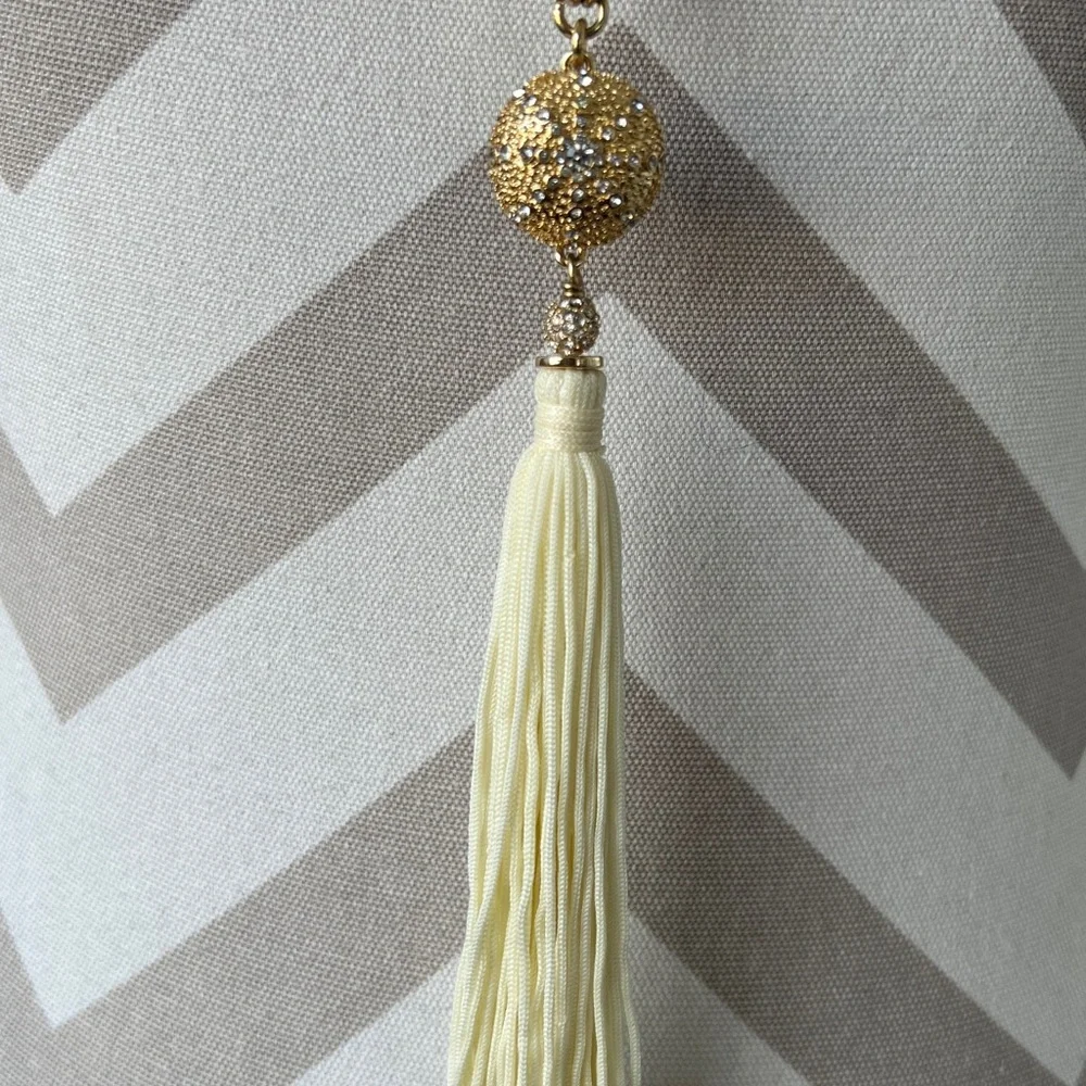 Lilly Pulitzer Sand Dune Tassel Necklace - Picture 5 of 11